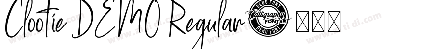 Clootie DEMO Regular字体转换